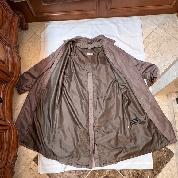 Bachrach Trench Coat Rain Coat Over Coat Removable Liner Sz 42R EUC No‎ Belt - Picture 3 of 14
